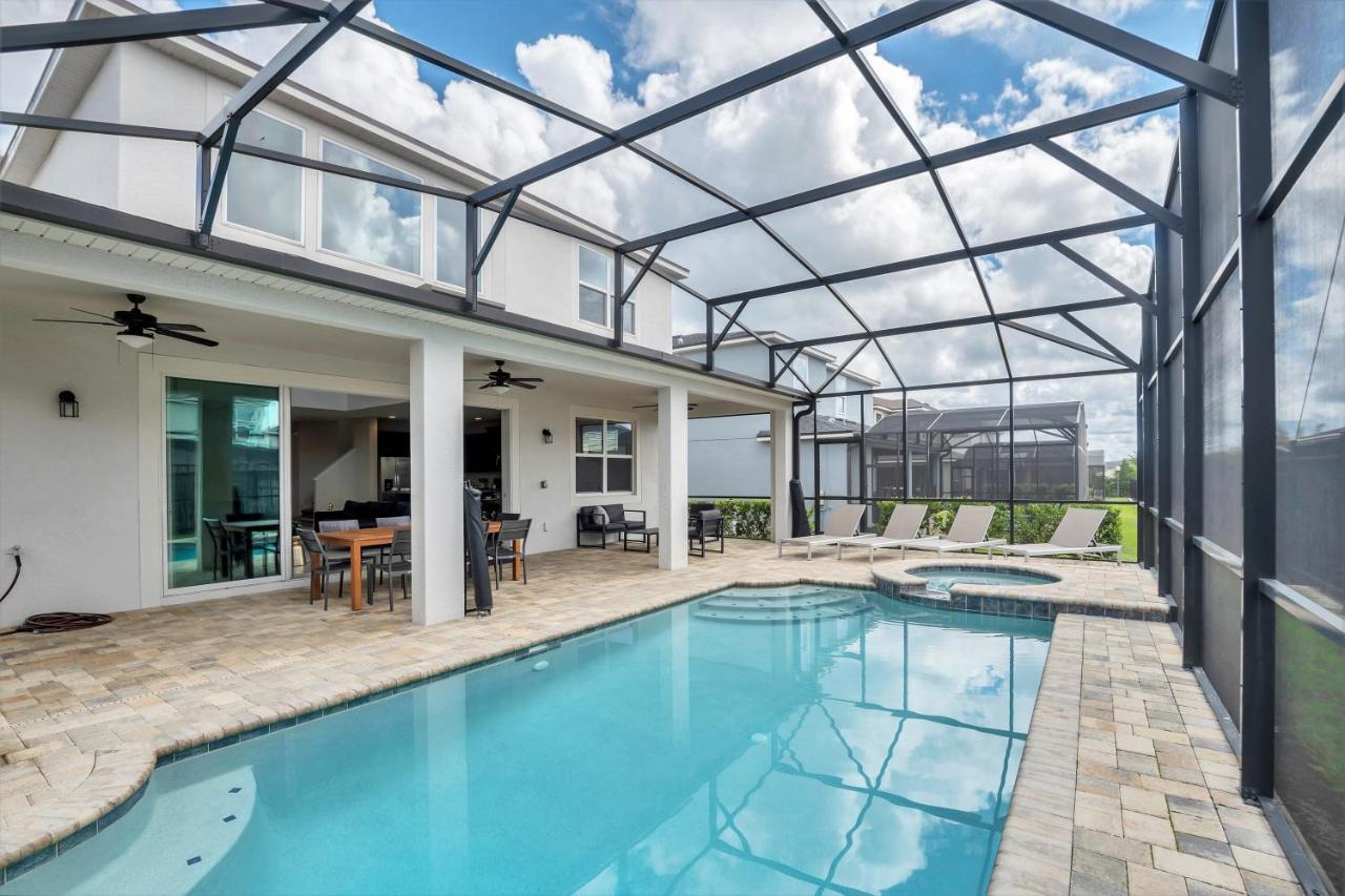 Modern Villa Wprivate Pool&Spa, Free Water Park Orlando Exterior foto